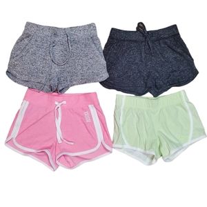Girl's Justice active shorts size 6/7 & size 7- pink grey black green
